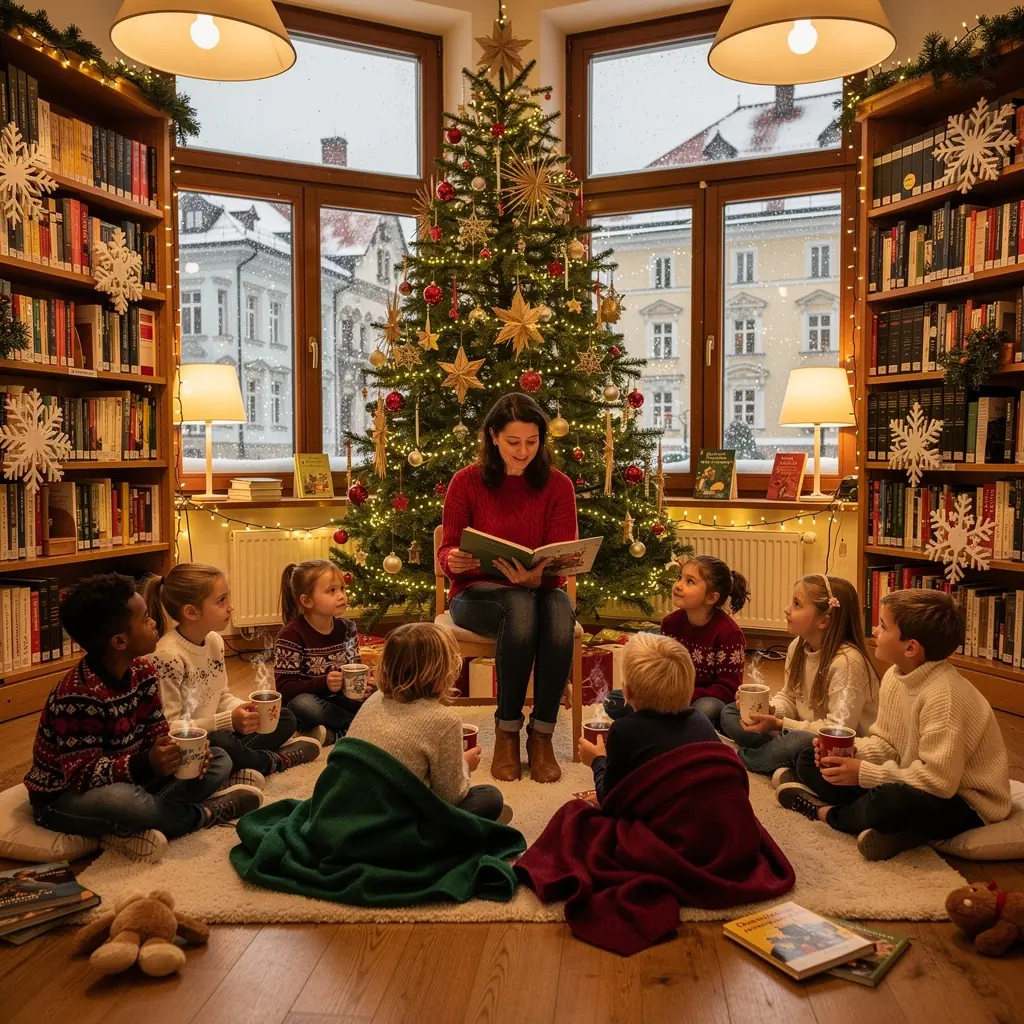 Ein bunter Stapel von Kinderbüchern mit Illustrationen auf dem Cover.