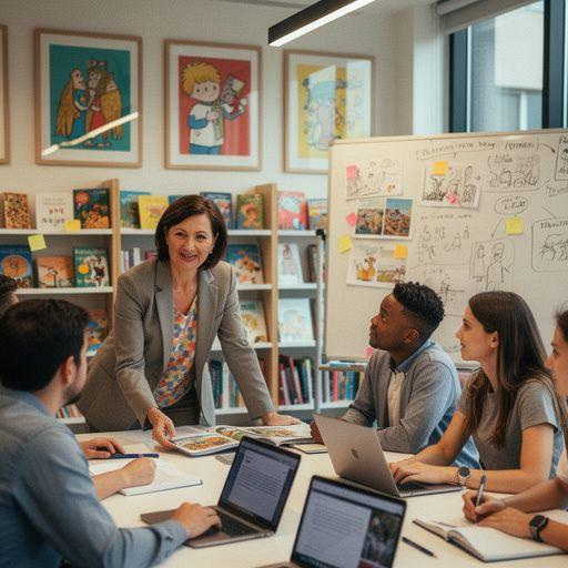 Ein Plakat mit Informationen über Leseförderungsprogramme für Kinder.